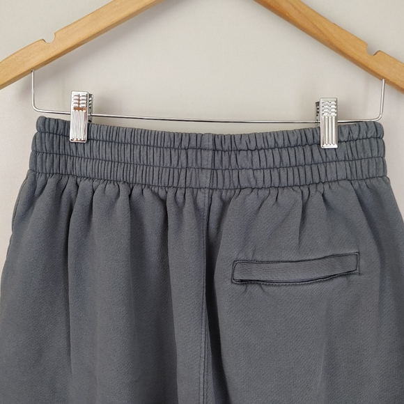 Alexander Wang T Puff Logo Crop Sweatpants Structured Terry Size Small Asphalt - Picture 13 of 16